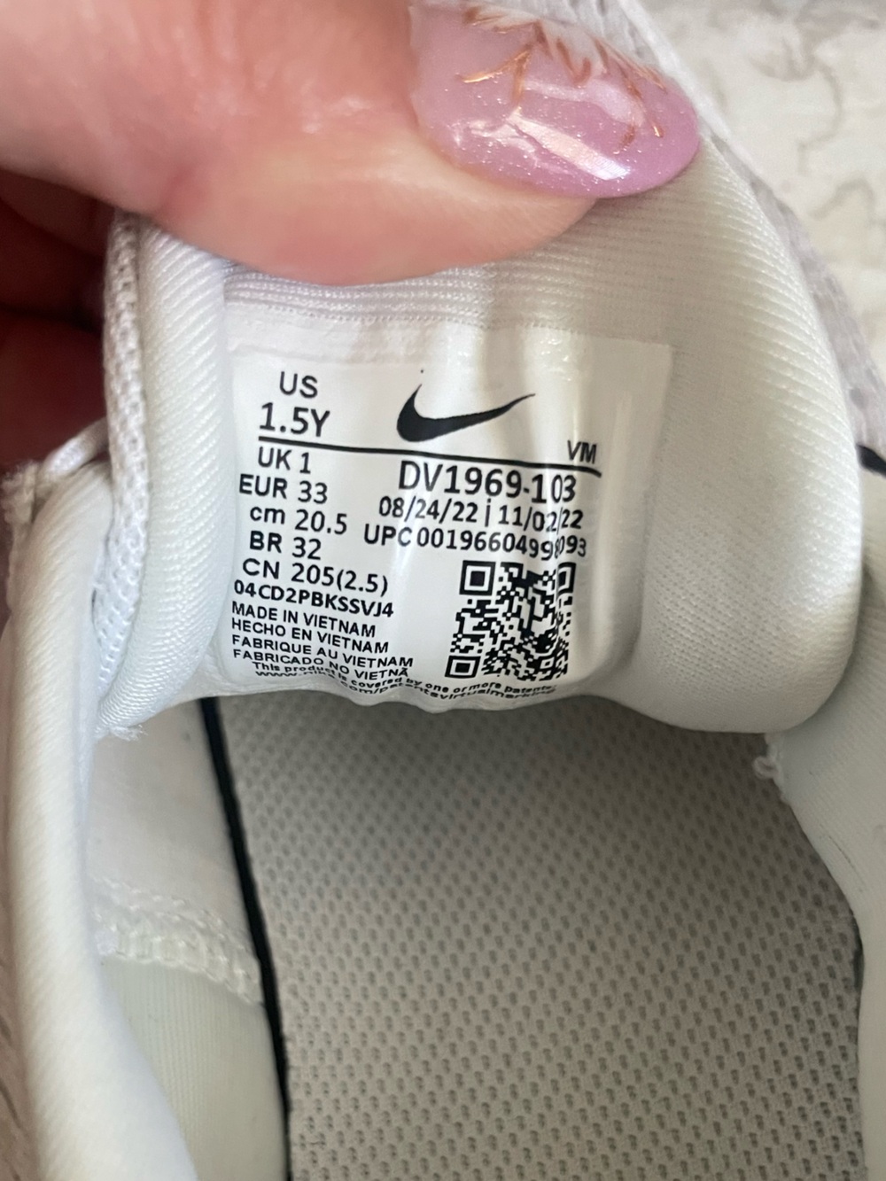 Nike Kids Air Max 270 GO Sneakers - White/Black - Picture 8 of 10